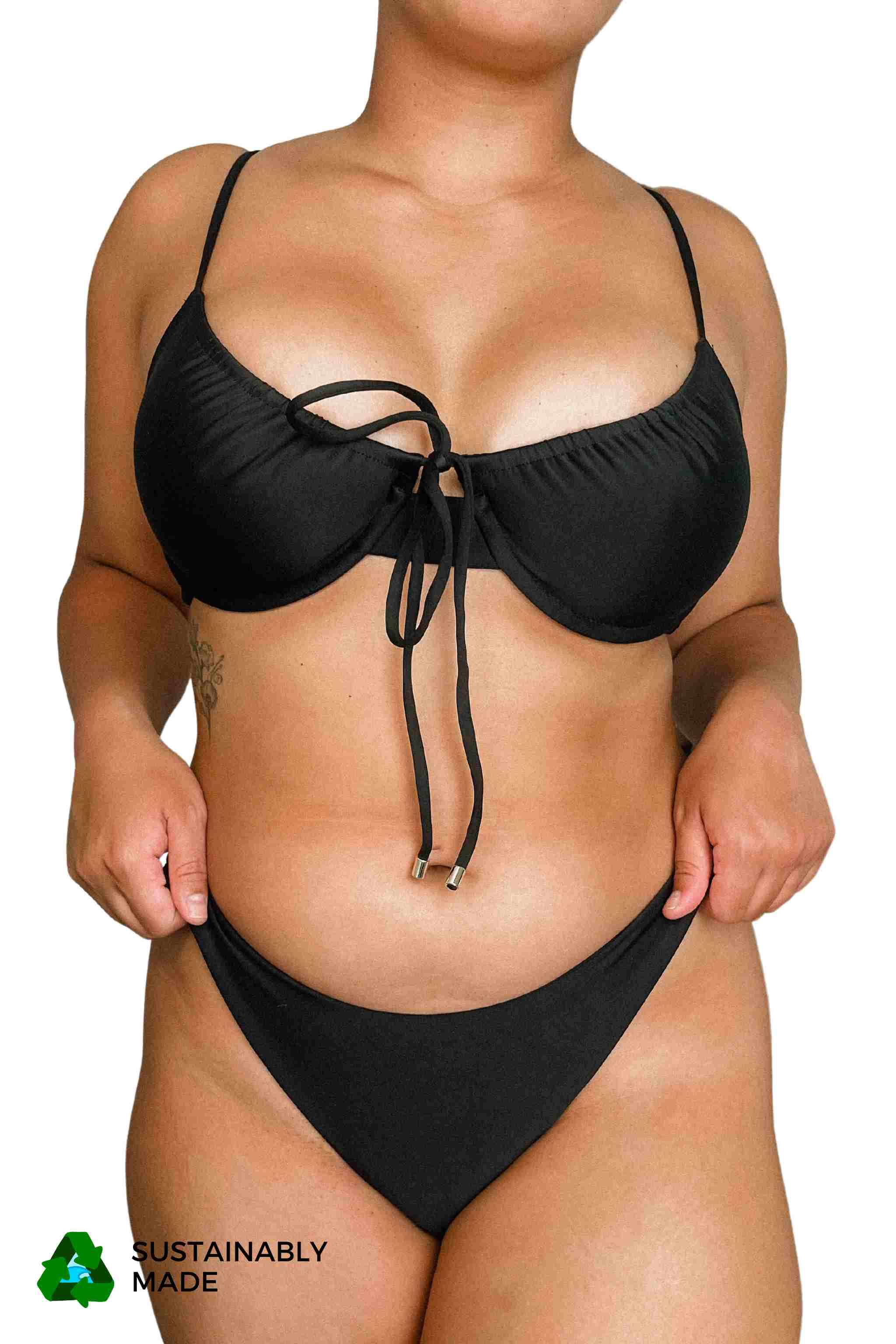 Minimal Coverage Bottom - Obsidian