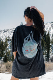 Planet Over Profit Oversized Tee - Charcoal