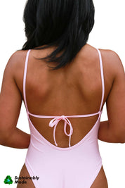 V Neck One Piece - Peony