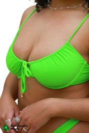 Front Tie Balconette - Lilypad
