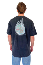 Planet Over Profit Oversized Tee - Charcoal