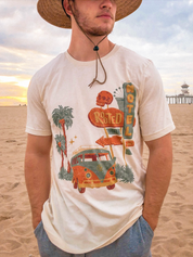 Rooted Swim vintage, retro motel teeshirt