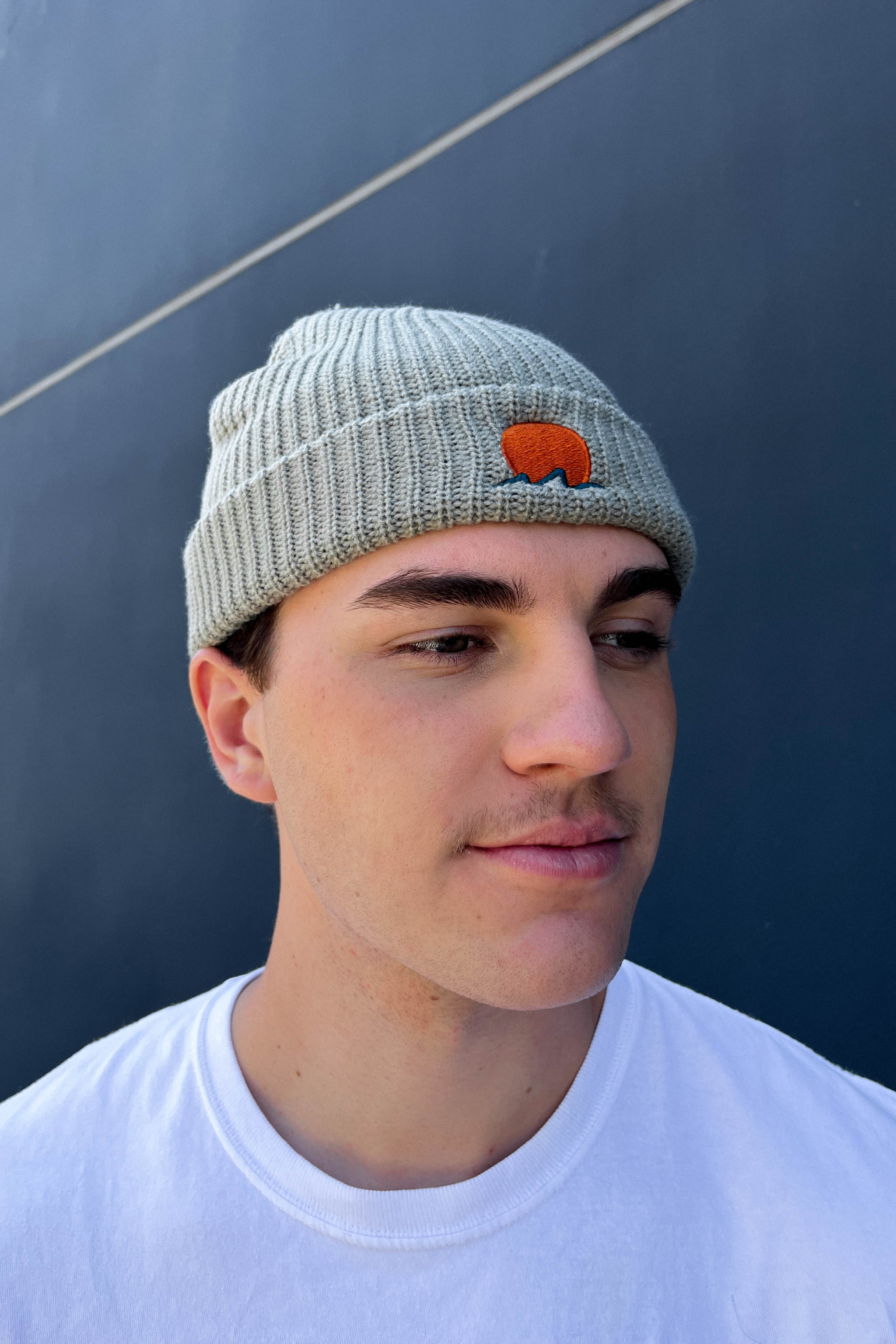 Embroidered Fisherman Beanie - Succulent Green Embroidered Fisherman Beanie - Succulent Green
